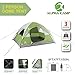 ALPHA CAMP 3/4 Person Camping Dome Tent with Carry Bag, Lightweight Waterproof Portable Backpacking Tent for Outdoor Camping/Hiking - 7' x 8' Green