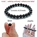 Black Tourmaline Crystal Bracelet  Magnetic Bracelet for Men and Women（2 Pack）