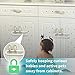 Sliding Cabinet Locks Child Safety,U Shaped Baby Safety Locks,Baby and Child proof Cabinet kitchen Bathroom Storage Doors Knobs and Handles 4 Pack