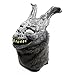 Meelanz Halloween Rabbit MASK Latex Overhead With Fur Halloween Prop, One Size