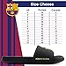 FC Barcelona Men Pool Slide Sandal - Water-Resistant Slippers for Beach & Shower,Black/Neon,Large (11/12)