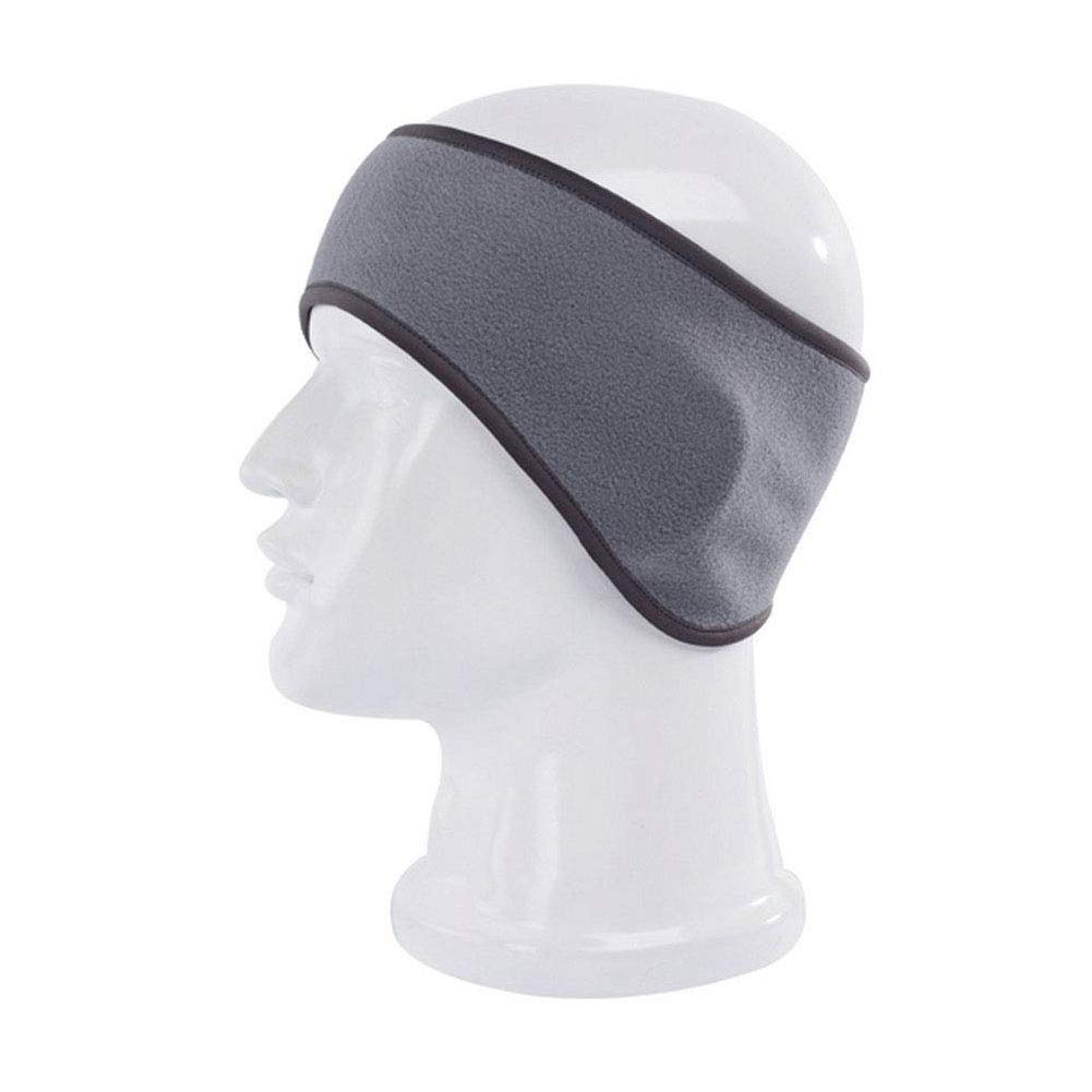Hi-crazystore hippie headband Daily Wear Eye and Ear Sleep Mask Cool Man Hair Band Polar Fleece Ski Ear Muff Ear Warmers HeadBand Stretch EarMuff Running Headwear for women Wind Ear Cover (Gray)