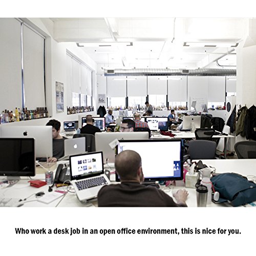 Office Cubicle Clip on Mirror, 7.28'' Rear View Computer/Laptop Safety