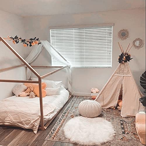 Queen size Montessori floor level bed, Montessori toddler house shaped