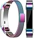 Vancle For Fitbit Alta HR Band/Alta Band, Fitbit Alta Accessories Replacement bands Metal Wristband Band Strap with Magnetic Closure Clasp for Fitbit Alta HR/Fitbit Alta(Colorful, Large)