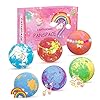 Panspace-Bath-Bombs-Gift-Set-for-Kids-6-Natural-Kids-Bath-Bombs-with-Surprise-Toy-Inside-Handmade-Spa-Fizzies-Bath-Bombs-for-Girls-with-Unicorn-Jewellery-Birthday-Christmas-Gifts-for-Kids-Girls Panspace Bath Bombs Gift Set for Kids, 6 Natural Kids Bath Bombs with Surprise Toy Inside, Handmade Spa Fizzies Bath…