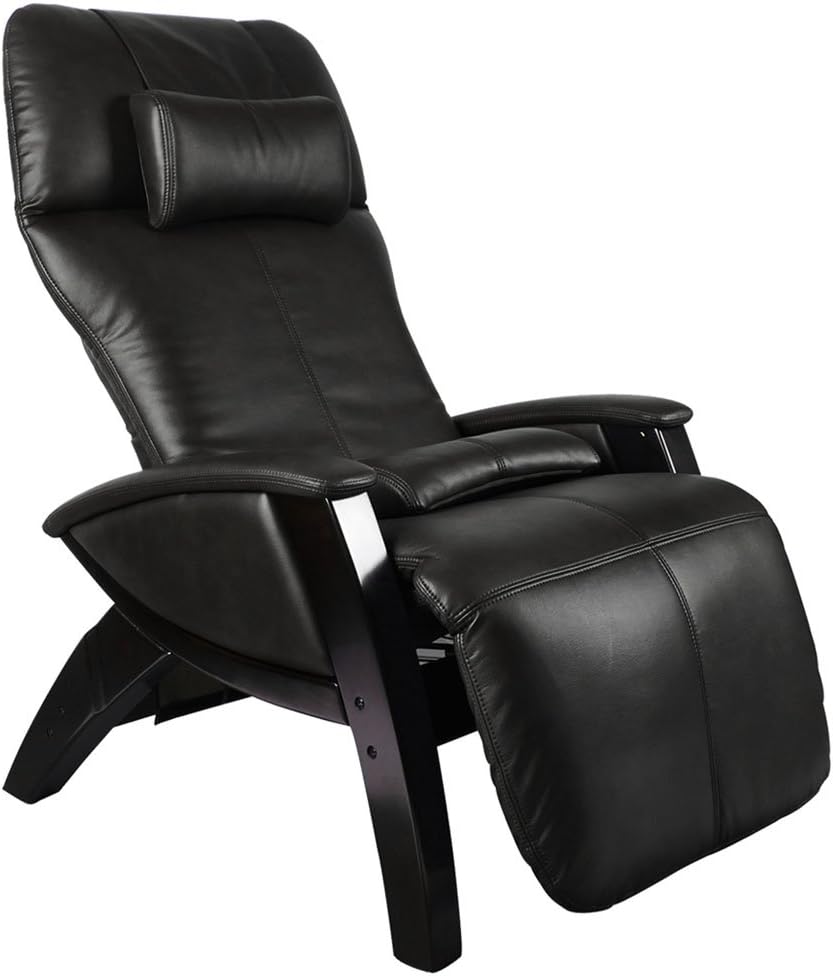Svago Zero Gravity Recliner - Black Sinfully Soft Premium Leather - Black Finish