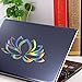KANWAWO Laser Lotus Flower Vinyl Car Window Decal Sticker Car Styling Bumper Stickers Car Body Door Window Stickers Vinyl (2pcs Lotus Flower, 160 x 85 mm)