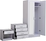 PALAKLOT High Gloss Bedroom Furniture Set - 3 Pieces with Soft Close view 5