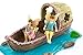 Joykick Fairy Garden Boat Kit - Miniature Hand Painted Figurine Statues with Accessories - Set of 6pcs for Your House or Lawn Decor