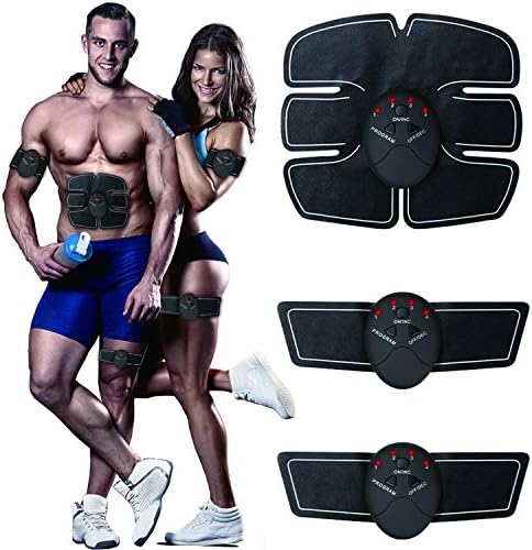 Muscle Toner, Abdominal Toning Belt, EMS ABS Toner Body Muscle Trainer Wireless Portable Unisex Fitness Training Gear for Abdomen/Arm/Leg Training Home Office Exercise Workout Equipment, Training Gear