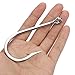Goture Stainless Steel Fishing Hooks Long Shank Hooks Extra Strong for Saltwater Freshwater Size 6/0-12/0 10Pcs 8/0