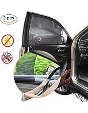 TSH Parasole Auto, Finestra Frontale,Massima Protezione Contro i Raggi UVA Protegge Baby Bambini e Animali Domestici, Tende da Sole di Qualità Premium Car - Universal - 2 Pezzi