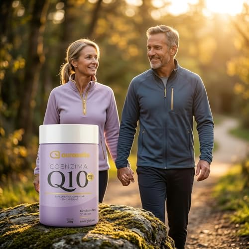 Coenzima Q10 200mg Aurasolis 60 Cápsulas Antioxidante Sem Glúten