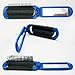 NaRaMax Folding Hair Brush With Mirror Compact Pocket Size Travel Car For Purse Bag
