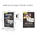 Restaurant Menu Holder Sign Holder Double Sided Clear Plastic Card Display Table Tent Ad Photo Picture Portrait Frame Stand Horizontal 5pack(MAX Size for Paper: 8.26