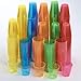 Select Settings 500 pc. Multi Color Plastic shot Glasses, Neon plastic disposable shot cups