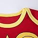 A&J Design Baby Girls' Wonder Women Long Sleeve Bodysuit Snapsuits 6-9 Months