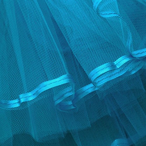 Toddler Girls Gauze Leotards Bodysuit Dancewear Dress Short Sleeve Ballet Skirts (Blue, 24M)