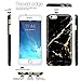 iPhone 6 Case, iPhone 6S Case, JAHOLAN Black Gold Marble Design Slim Shockproof Clear Bumper TPU Soft Case Rubber Silicone Cover for Apple iPhone 6 6s