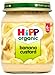 HiPP Organic Stage 1 From 4 Months Banana Custard 6 x 125 g (Pack of 2, Total 12 Pots)