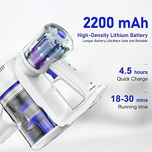GeeMo Cordless Vacuum Cleaner, 4 in 1 Stick Vacuum with 150w Powerful