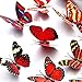 Foxnovo 10pcs Lifelike 3D Artificial Butterfly Refrigerator Fridge Magnets Decorations (Random Color) (as show, 2pcs)