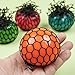 1 PCS Topseller Mesh Ball, Grape Stress Relief Squeezing Ball Hand Wrist Toy Random Color - 1.97