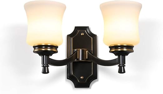 Aplique de pared Interior Retro Aplique de pared antiguo Cabezal doble