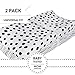 Changing Pad Cover Set | Cradle Sheet 2 Pack 100% Jersey Cotton Black and White Abstract Stripes and Dots by Ely's & Co