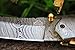 DKC Knives (9 5/18) Sale DKC-57-X Black Hornet Damascus Folding Pocket Knife 4.5