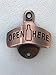 Barware Gear Wall Mounted Open Here Bottle Opener with Free Stainless Steel Mounting Screws. Pop the cap and open your Beer and Soda in Style. Wall Hung Beer Opener for Bar or Kitchen. Antique Copper