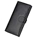 Lavemi Womens Large Capacity Genuine Leather RFID Blocking Wallets Wristlet Clutch Card Holder(Black)