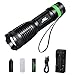 Tactical Flashlight, Super Bright Led Handheld Flashlight Zoomable Focus Adjustable 3 Modes Water Resistant Torch Including Rechargeable 18650 Li-ion rechargeable battery & Charger (Flashlight kit)