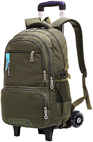 Fanci Waterproof Primary Trolley Rolling School Backpack Book Bag for Boys Middle High Wheeled Backpack Carry On Luggage with Two wheels