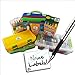 Whoozems Children's School Labels - 24 Count Rectangular Laminated Labels for Preschool to High School