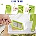 Vegetable Chopper,Upintek Vegetable Fruit Dicer,Effortless No-Mess Salad Onion Vegetable Cutter+Peeler Slicer (Freebies),3Interchangeable Blades Set with Food Container,Cleaning Brush for Veggie Pasta