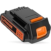 Ymawetia 20 Volt MAX 2.0Ah Lithium Replacement for Black and Decker Battery LBXR20 LBX20 LB20 LB2X4020 Compatible with 20V Black and Decker Power+ Tools and All Power Lithium Ion Battery