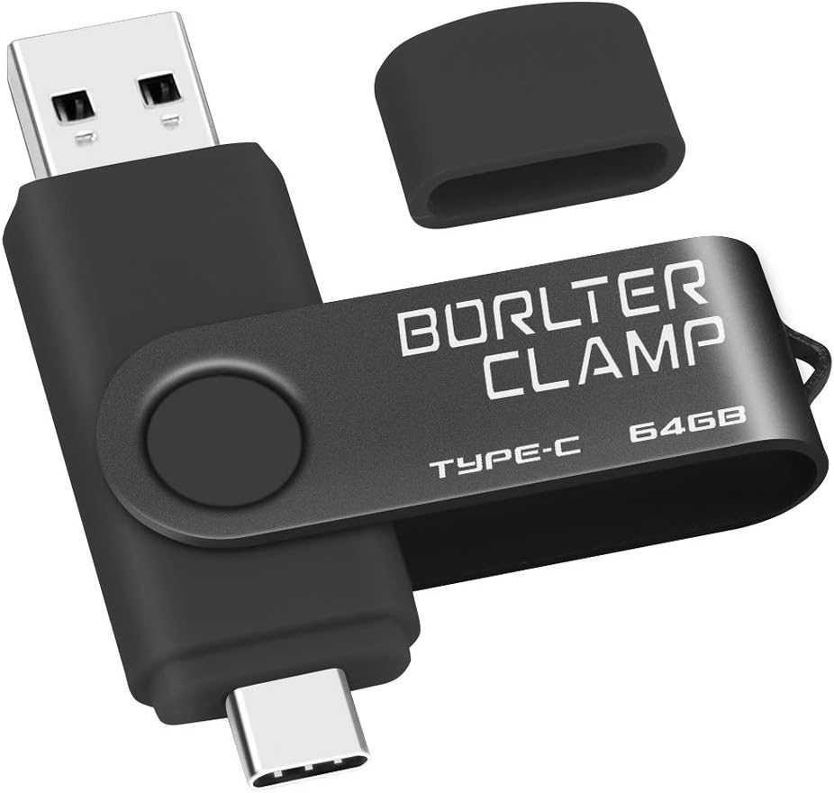 64 GB USB Type-C Flash Drive, USB-C 3.0 Memory Stick Jump Drive 2 in 1 for Android Phones Samsung Galaxy S10/S9/S8/Note 9, LG