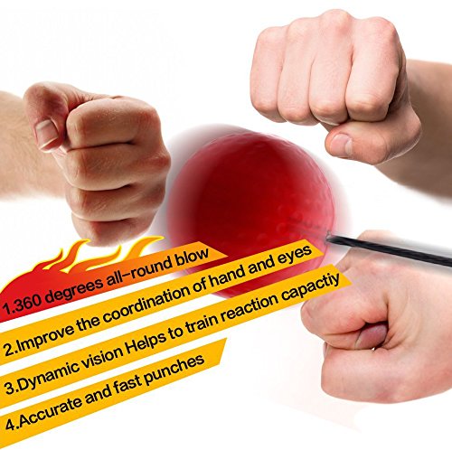 image for LETSQK Fight Boxing Reflex Ball Great for Hand Eye Coordination Traini