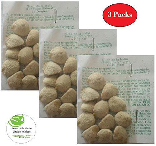 Nuez de la India 5 Packs ( 60 Seeds) 100% Natural