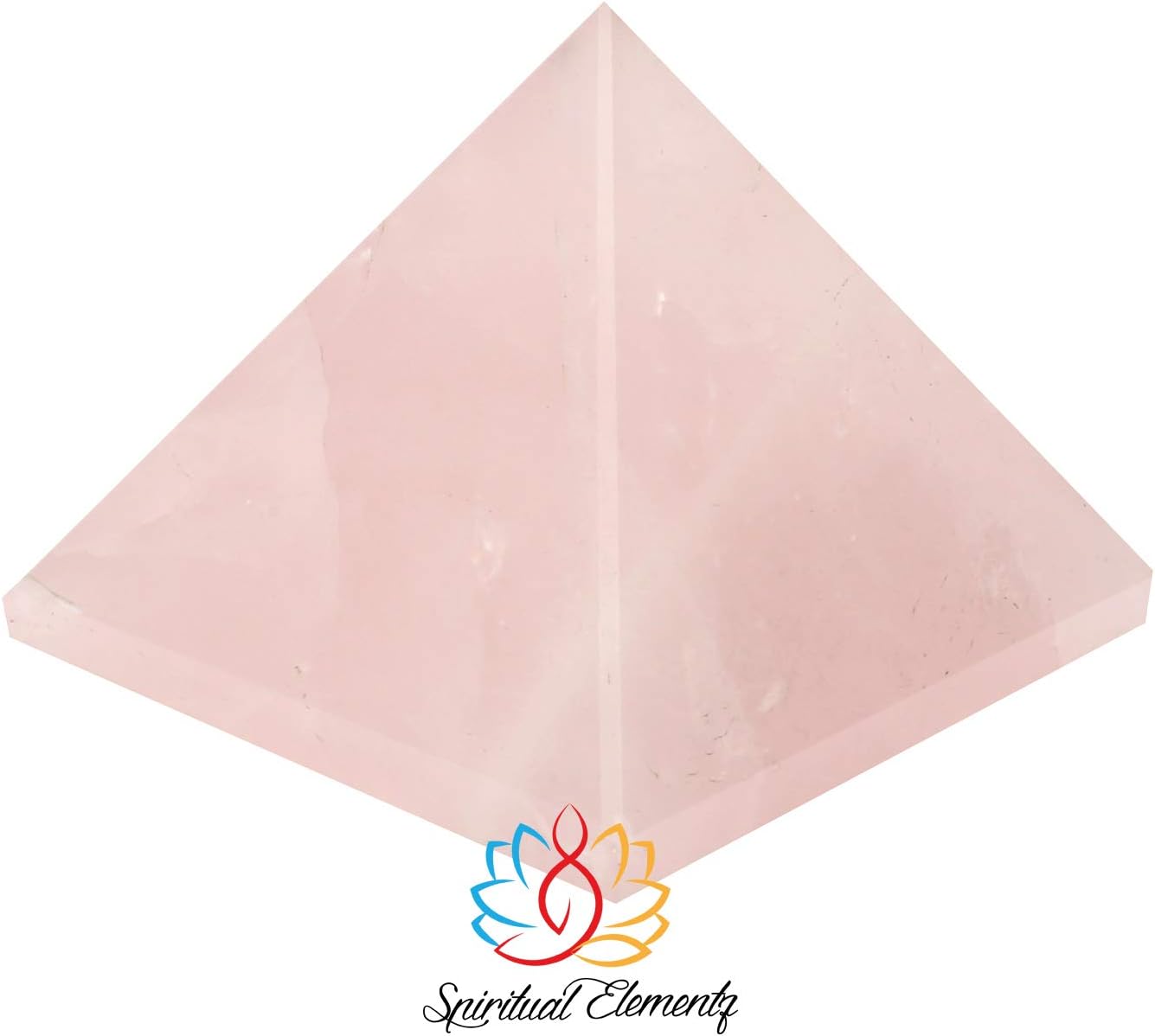 Spiritual Elementz Rose Quartz Pyramid (1'Inch) Stone of Love.