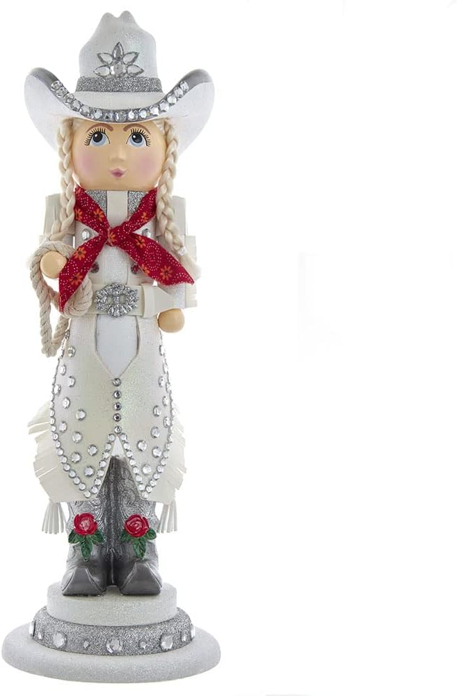 Nutcrackers - Hollywood Nutcrackers Hollywood Rhinestone Cowgirl Nutcracker, 18-Inch, Multicolored
