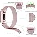 Find-MyWay Replacement Compatible with Charge 3 Bands/Charge 3 SE Metal Bands Wristband Accessory Magnetic Breathable Sport Bracelet Strap Small & Large for Women Men Silver Rose Gold 10 Colors