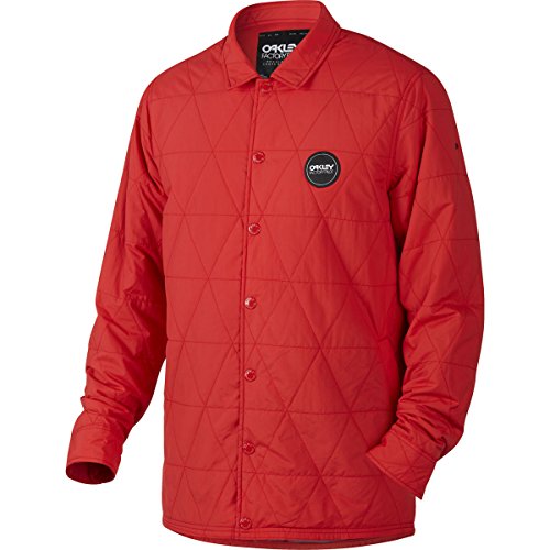 Oakley Men's Factory Pilot Coaches Jacket,Medium,Red Line