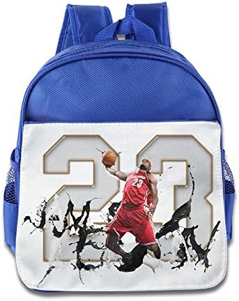Duola Dunking Swingman #23 Children Cartoon Schoolbag RoyalBlue