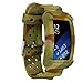 Moretek Silicone Bracelet Replacement Band Strap for Samsung Gear Fit2 & Fit2 Pro Tracker Smartwatch (New YellowCamo)