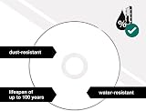 Verbatim 43781 CD-R 52x DataLifePlus Wide Thermal Printable Silver 50 Spindle view 3