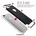 iPhone 7 Plus Case, AnsTOP 3 in 1 [Ultra Thin] and Slim Hard Case Protection Anti-Scratch Non Slip Matte Surface with Electroplate Frame for Apple iPhone 7 Plus (Black)