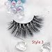 3D Mink Hair False Eyelashes Criss-cross Wispy Fluffy 25mm Lashes Handmade Eye Makeup Tools